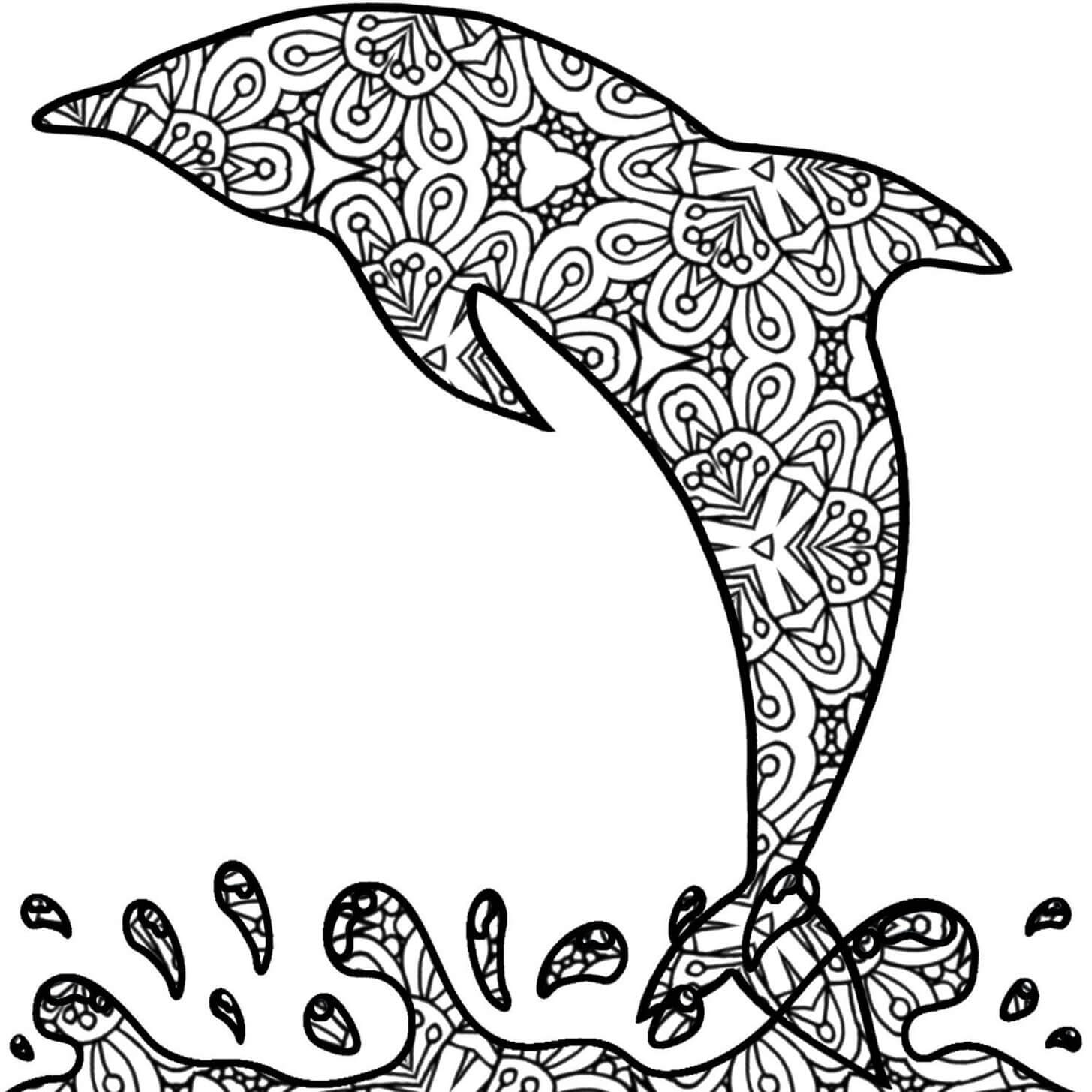 Mandala Dolphin Coloring Pages Mandalas