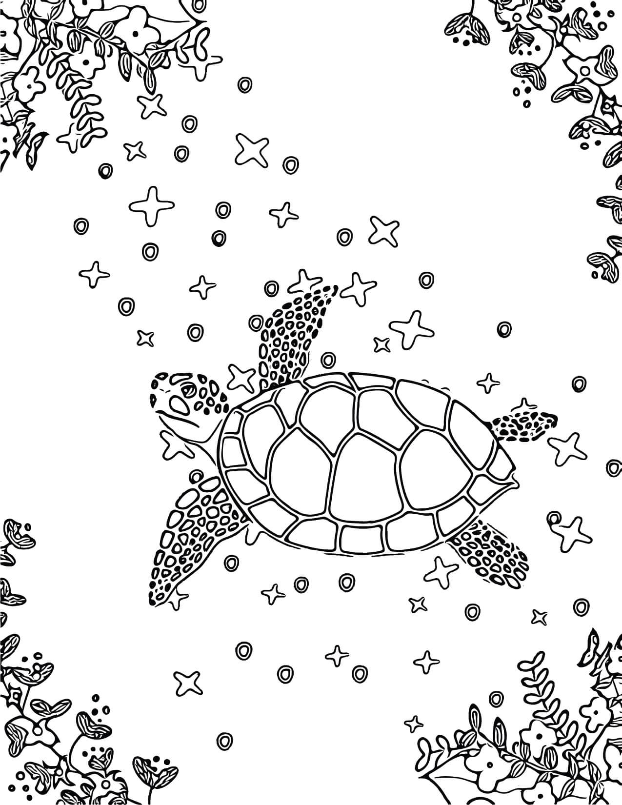 Mandala Turtle Coloring Page - Sheet 12 Mandalas
