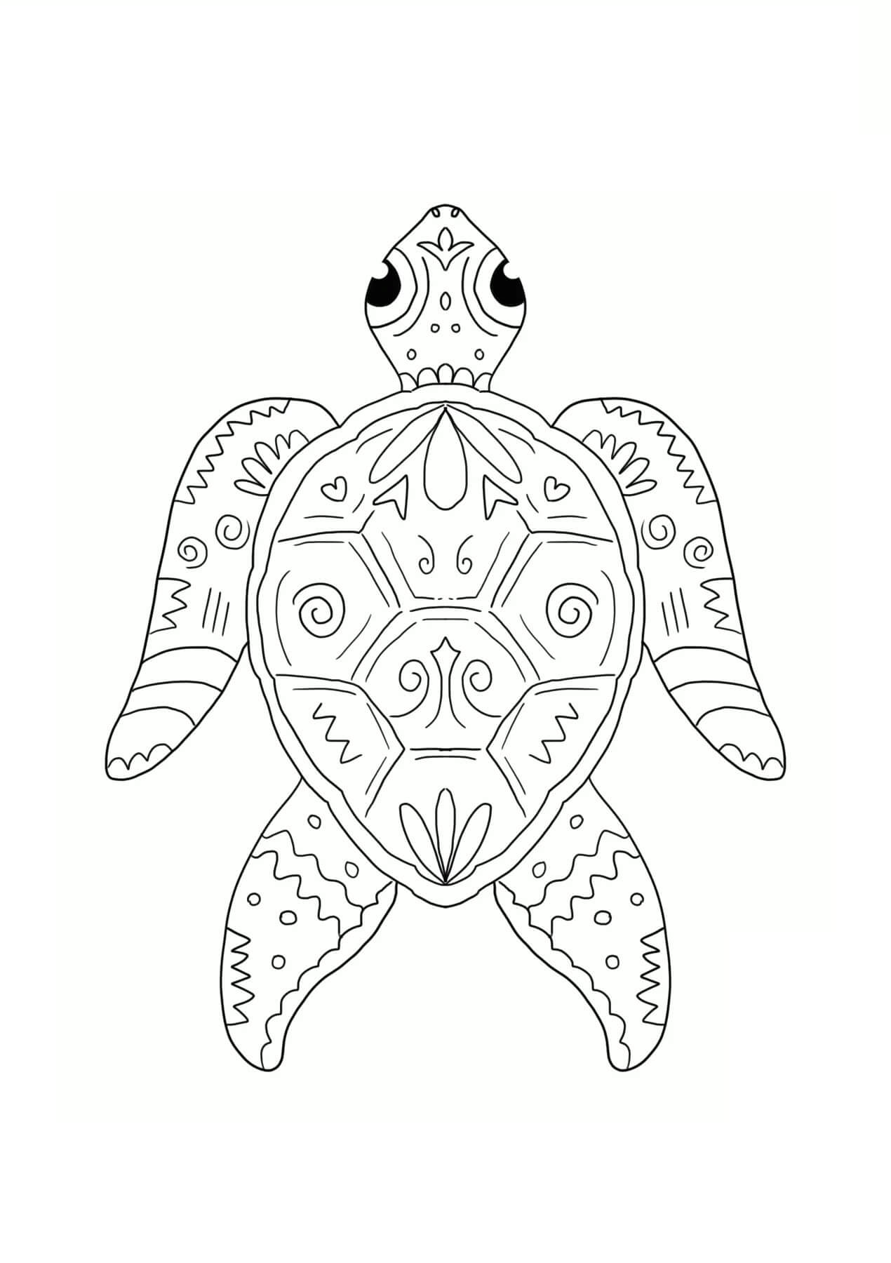 Mandala Turtle Coloring Page Mandalas
