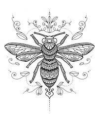 Mandala Bee Coloring Page - Sheet 2 Mandalas