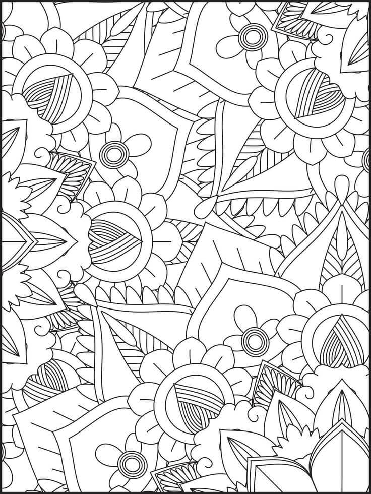Mandala Spring Coloring Page - Sheet 5 Mandalas