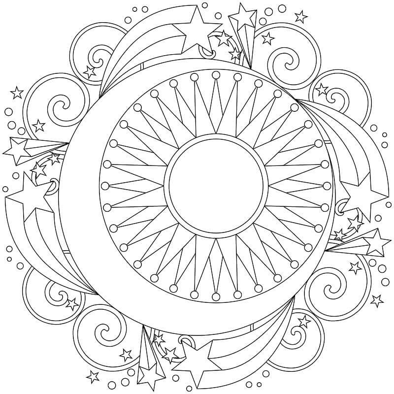Mandala Spring Coloring Page - Sheet 6 Mandalas