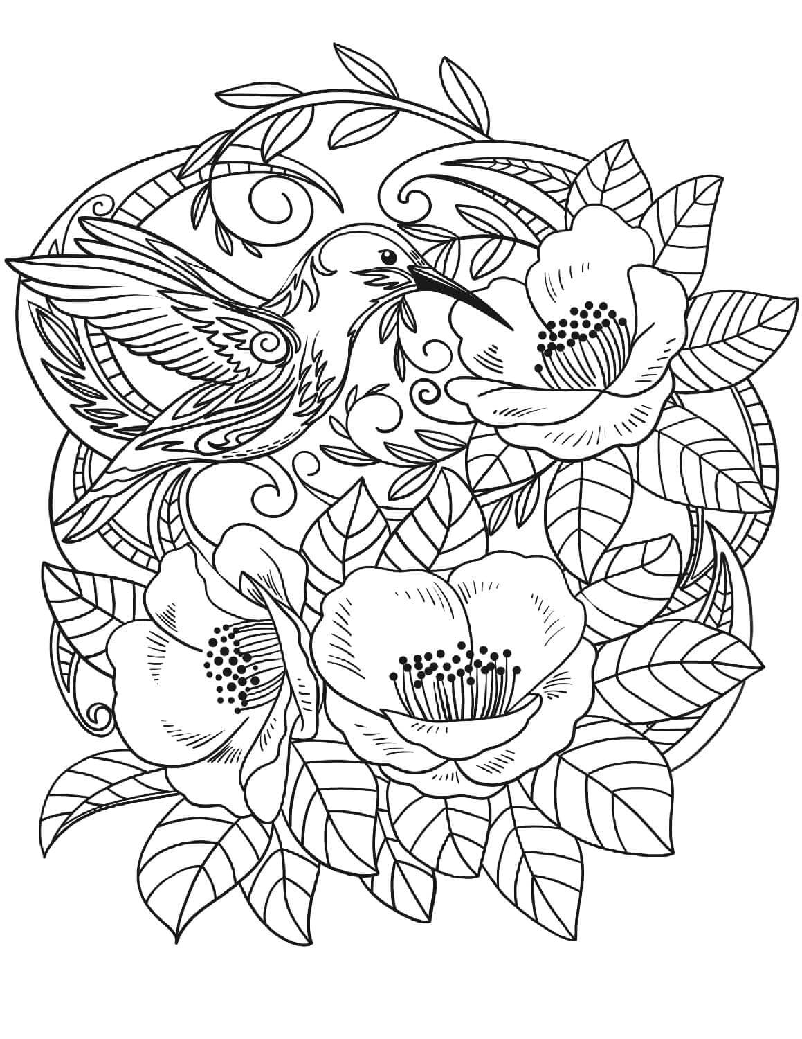 Mandala Sweet Spring Coloring Page Mandala