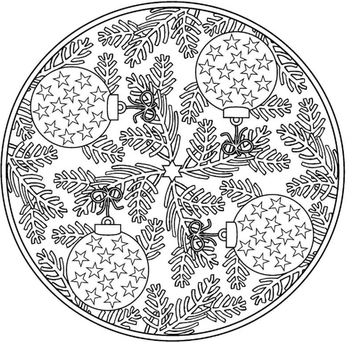 Mandala Winter Coloring Page - Sheet 11 Mandalas