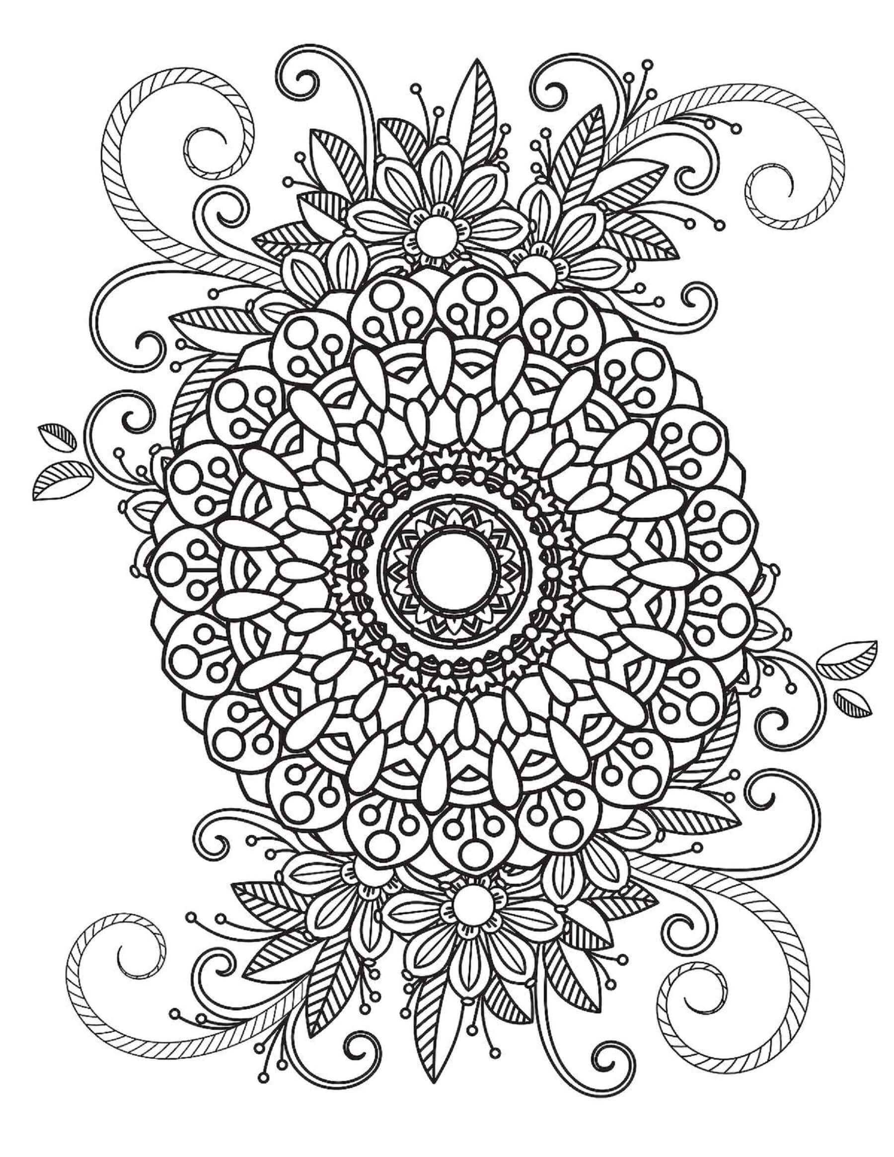 Mandala Winter Coloring Page – Sheet 13 Mandala