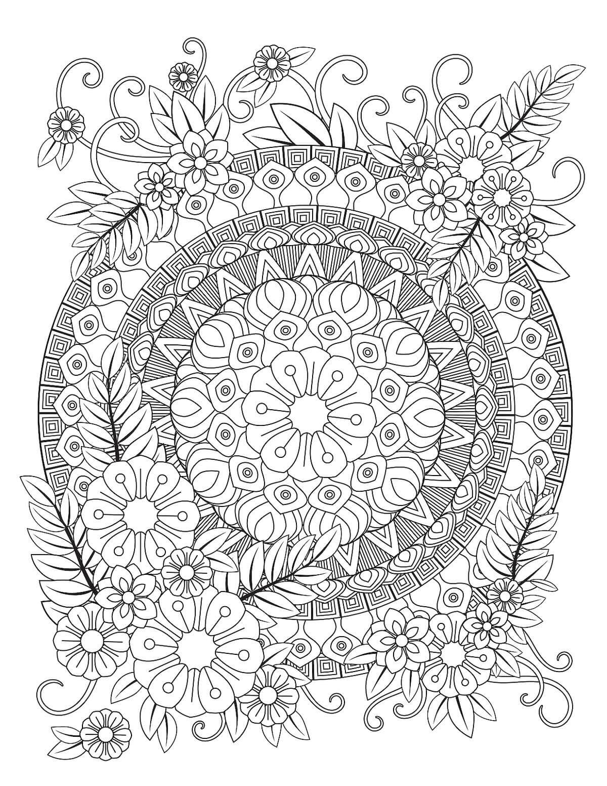 Mandala Winter Coloring Page – Sheet 9 Mandala