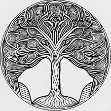 Mandala Tree Coloring Page - Sheet 8 Mandalas