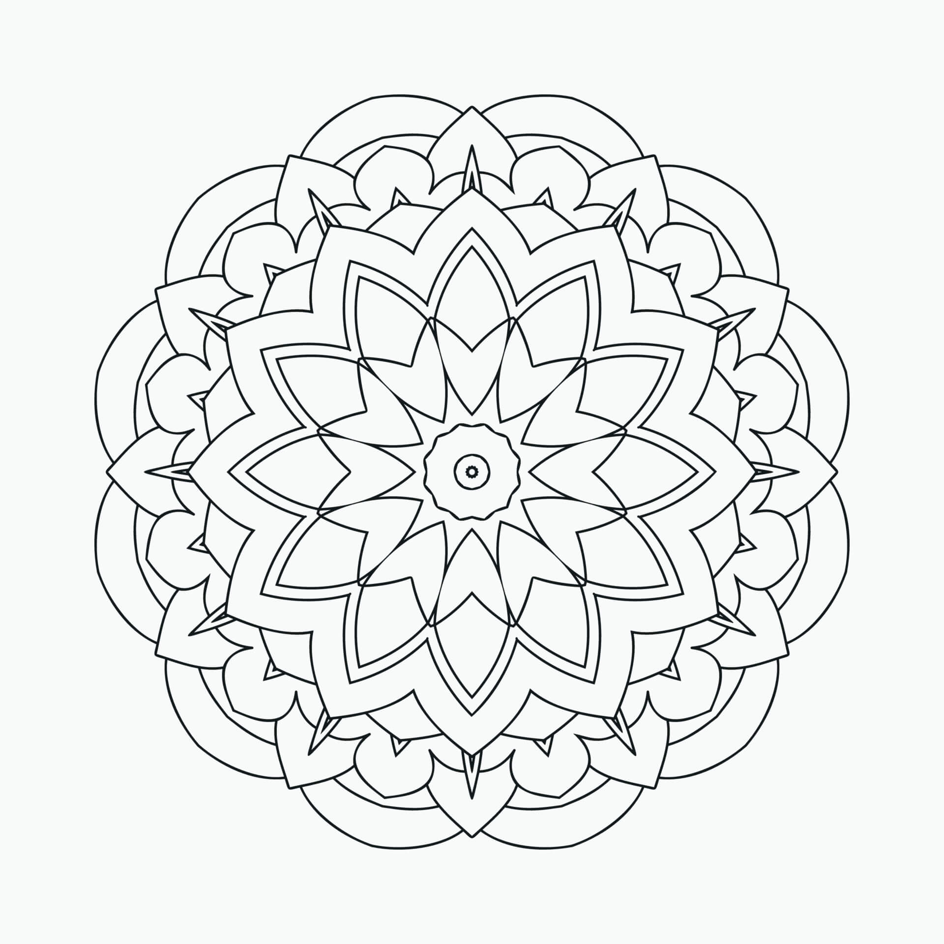 Mandala Perfect Native Coloring Page Mandalas