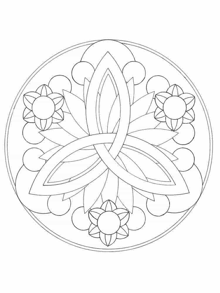Free Simple Mandala Coloring Page Mandala