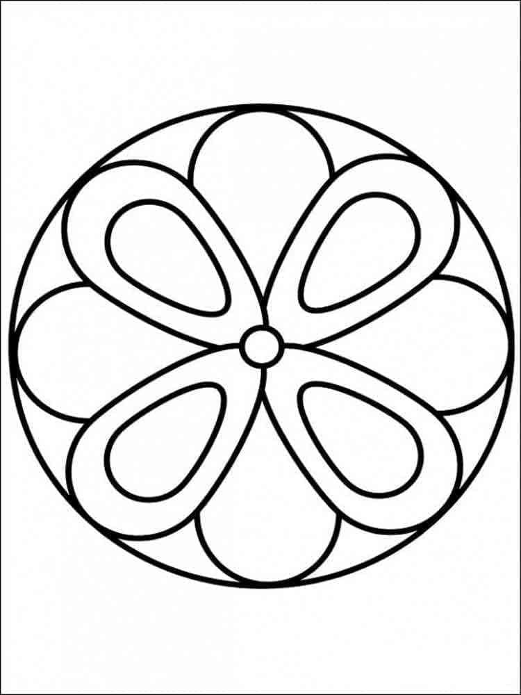 Simple Mandala 6 Coloring Page Mandalas