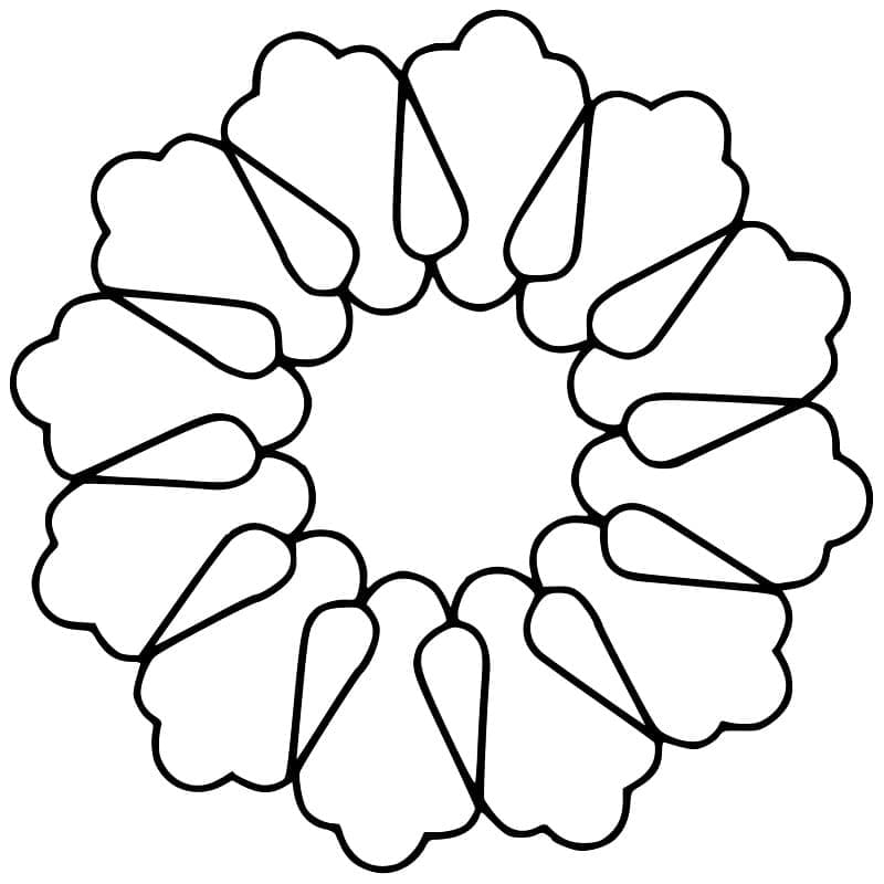 Very Simple Mandala Coloring Page Mandalas